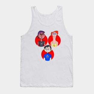 Three Stylish Boys Tank Top